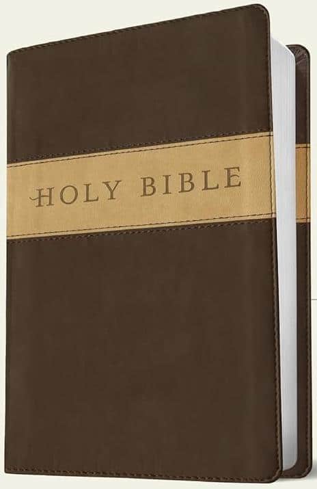 NLT Premium Gift Bible Dark Brown/Tan IL