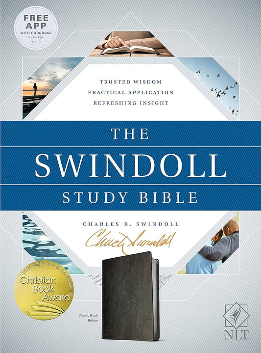 NLT Tyndale The Swindoll Study Bible Black LS